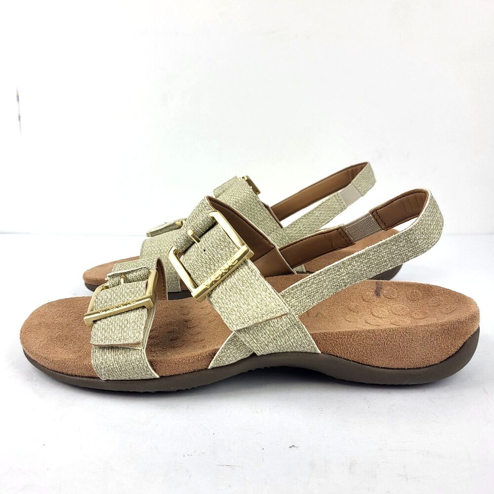 Vionic Women's Reese Oatmeal Beige Synthetic  Slingback Sandals Size 8 - Picture 2 of 10